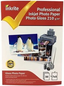 Premium Inkrite Photo Paper Plus Photo Gloss 210 gsm 210gsm (7 x 5) 50 sheets - Picture 1 of 1