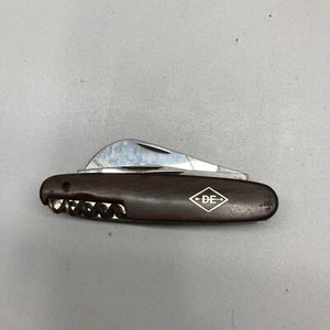 Imperial DE Diamond Edge Folding Swiss Pocket Knife 6 Folds Blade Stainless Cork - Picture 1 of 6