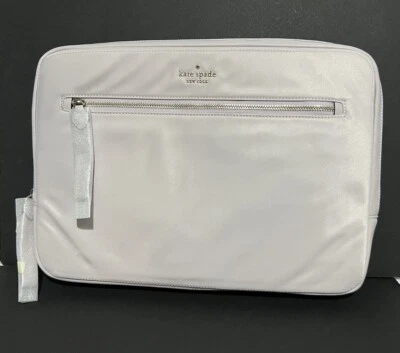 NWT Kate Spade Chelsea Nylon Laptop Sleeve with Strap  Lilac Moon Pink WKR00577 - Image 1 of 4