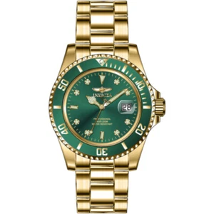 Invicta Pro Diver Quartz Date Green Dial Men's Watch 43543