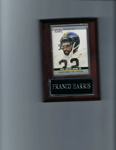 FRANCO HARRIS PLAQUE PITTSBURGH STEELERS FOOTBALL NFL   C2 Cover