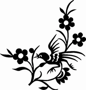 NEW TRIBAL BIRD #TAN1/143 DECAL VINYL GRAPHIC CAR VAN AUTO FLOWERS TRAILER RV - Bild 1 von 2