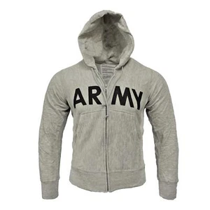 Army Hoodie Original US Fitness Uniform Military Sweatshirt Fleece Running Top - Picture 1 of 8