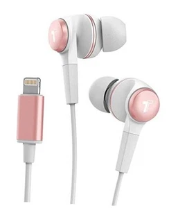 iPhone Kopfhörer (Apple MFi zertifiziert) V120 In Ear kabelgebunden Lightning Rosegold - Bild 1 von 6