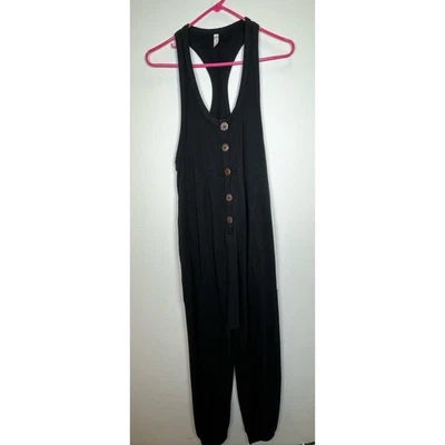 Mono Free People Intimately Acogedor Salón Talla XS Negro Slouchy Foto 1 de 4