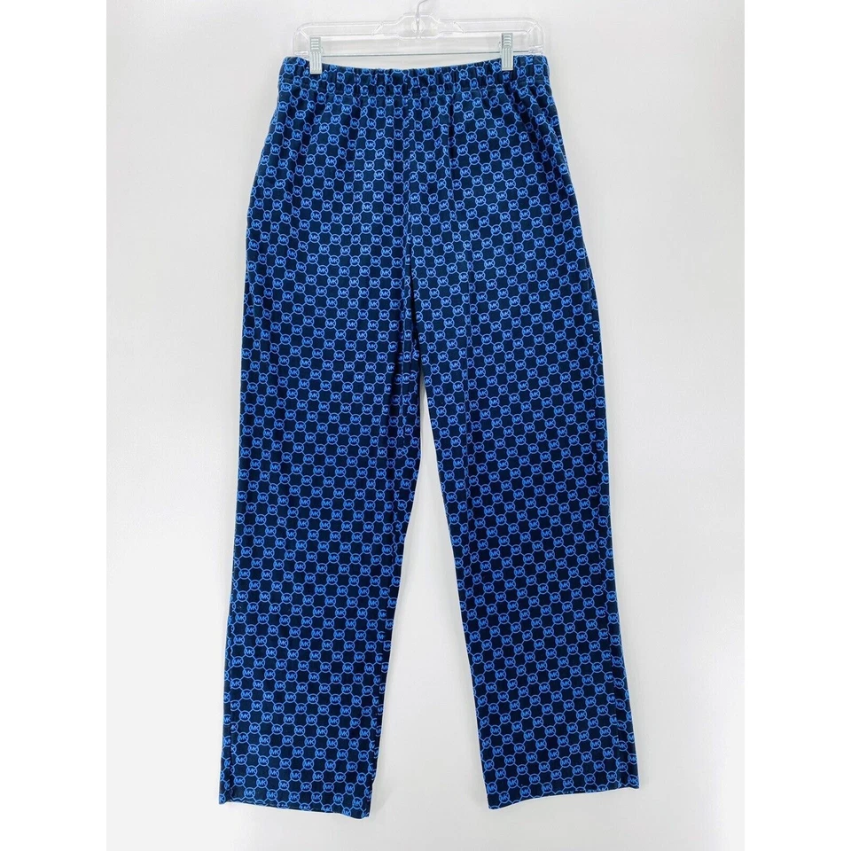 Pantalones de pijama Michael Kors para hombre talla mediana azul marino tejido ropa de salón ropa para dormir Foto 1 de 4