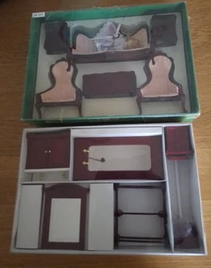 Rare Vintage Dolls House Furniture Unused Boxed Collectors 11 Items Plus Doll - Picture 1 of 8
