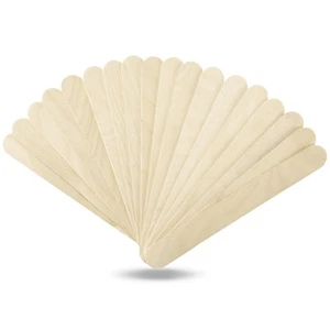 60 Wood Craft Sticks 5.9 Inch Ice Cream Jumbo Popsicle Model Kids Craft - Picture 1 of 7