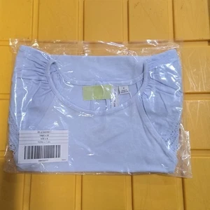 JANIE AND JACK Lace Trim Top Girls Size 8 Blue - Picture 1 of 3
