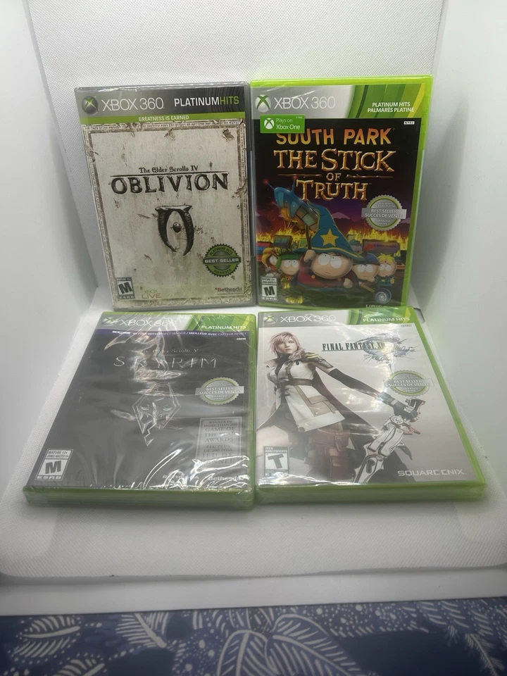 Xbox 360 NEW SEALED Bundle Lot South Park Oblivion Skyrim Final Fantasy XIII - Image 1 of 4