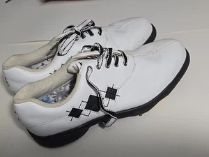 FootJoy Extra Comfort Golf Shoe Style by 98522 Womens White 50's Motif Size 8.5 - Picture 1 of 15