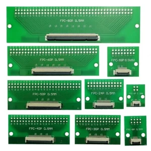 FFC FPC Flexible Cable Adapter Board 0.5mm to 2.54mm Connector 4-30/40/60/80Pin - Picture 1 of 1