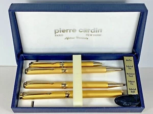 PIERRE CARDIN OF PARIS-NEW YORK BALLPOINT PEN, PENCIL, ROLLERBALL & MINI PEN SET - Picture 1 of 6
