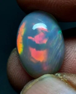 AAA Quality Rare Honeycomb Ethiopian Opal Cabochon Red Fire Opal Cab Rare Fire , - Picture 1 of 9