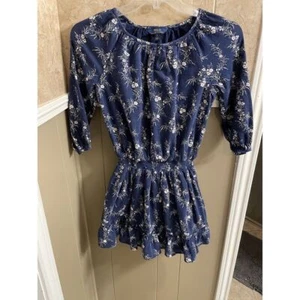 Polo Ralph Lauren Kleid blau geblümt Größe 12 - Bild 1 von 3