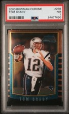 2000 Bowman Chrome Tom Brady Rookie RC #236 PSA 7 NM Freshly graded from PSA