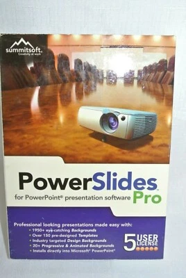 Summitsoft PowerSlides Pro 5 user license New-Sealed- - Image 1 of 4