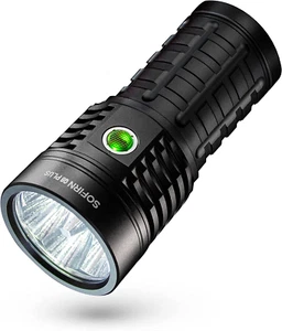 Q8 plus Super Bright Torch Max 16000 Lumens, Rechargeable Powerful Flashlight wi - Picture 1 of 8