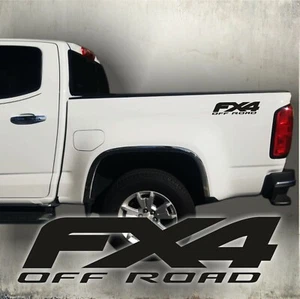 fx4 off road decal black matte, sport truck cut others colors( SET) - Picture 1 of 4
