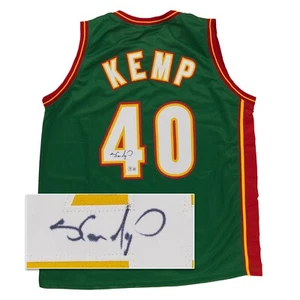 SHAWN KEMP signiertes individuelles Reign Man Trikot (BAS) SEATTLE SUPERSONICS Basketball - Bild 1 von 6