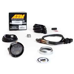 AEM UEGO Wideband O2 Air Fuel Ratio Gauge AFR 52mm with 4.9 LSU Sensor 30-4110 - Picture 1 of 9