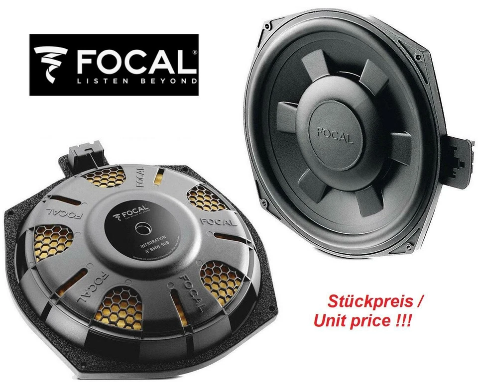Subwoofer Focal ISUB BMW 2 - 20 cm compatibile con BMW SERIE 5 F18 BERLINA LUNGA