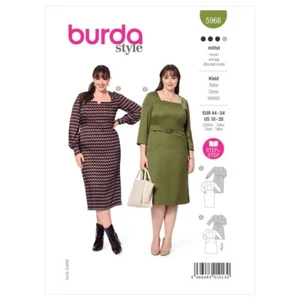 BURDA 5966 MISSES DRESSES Schnittmuster Gr. 18 - 28 Skill: AVERAGE - Bild 1 von 8