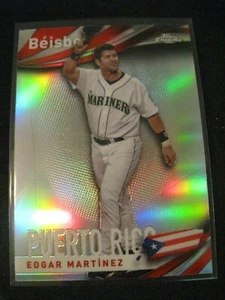 EDGAR MARTINEZ 2021 Topps Chrome Beisbol Refractor Puerto Rico #B-8 Mariners - Picture 1 of 2