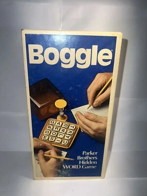 Vintage Boggle Parker Brothers Hidden Word Board Game Sand Shaker Family Fun - Image 1 of 4