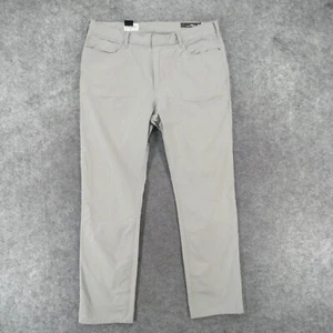 RLX Ralph Lauren Pants Mens 36x32 Tailored Fit Chino Flat Front Gray Lightweight - Picture 1 of 21