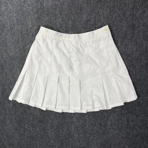 Fred Perry Skirt Women's US 6 UK 10 White Plaid Embroidered Logo Lined Tennis - Picture 1 of 8