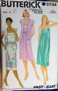 Vintage Butterick sewing pattern no.3734 ladies dress size 10 - Picture 1 of 2