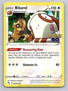 Tarjeta Pokémon Bibarel Common Pokemon GO #060/078 tcg - Imagen 1 de 5