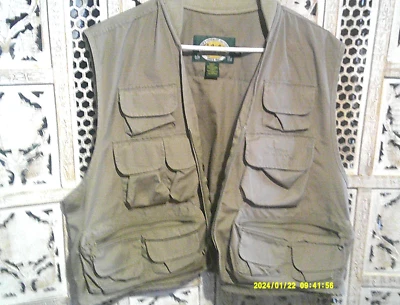 Cabela's Fishing Vest - Size L Large - Tan Khaki Unisex - Image 1 of 4