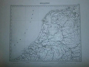 Carte 19° année 1864 Hollande - Imagen 1 de 1