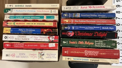 Christmas Romance PB Lot of 16 Fern Michaels, Debbie Macomber, Janet Dailey Foto 1 de 4