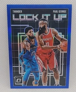 2018-19 Donruss Optic BLUE Lock It Up James Harden/Paul George /85 #6 - Picture 1 of 2