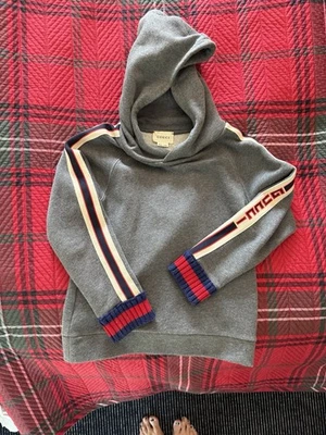 Gucci Toddler Boys Logo Stripe Hooded Sweatshirt Size 5 - Image 1 of 4