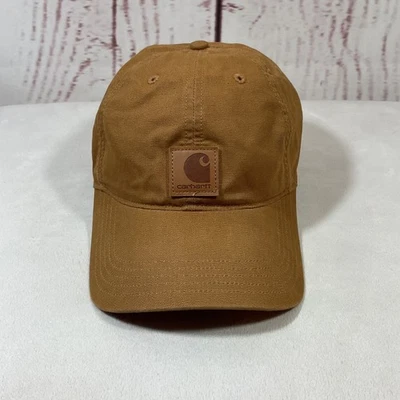 Gorra Carhartt Odessa para Hombres Marrón Camel Lona Algodón Ajustable Trabajo Utilidad Foto 1 de 4
