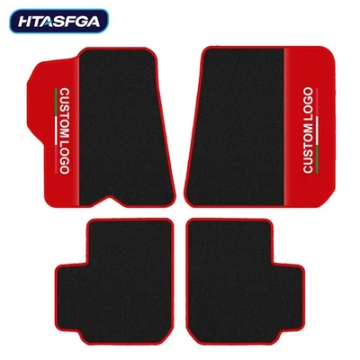 Forros de tapetes de assoalho de carro de veludo carpete crachá luxo para Ferrari FF 2011-2017 - Imagem 1 de 4