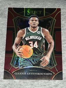 2023-24 Panini Select Giannis Antetokounmpo Maroon Prizm #’D /175! #60 Bucks! - Picture 1 of 2