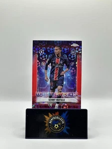 Topps Chrome 2024-25 UCC Senny Mayulu Logofractor Wonderkids RC Red /5 - Bild 1 von 2