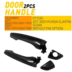 Manija de puerta exterior negra para Hyundai Elantra 2017-2020 pasajero conductor juego de 2 - Imagen 1 de 26