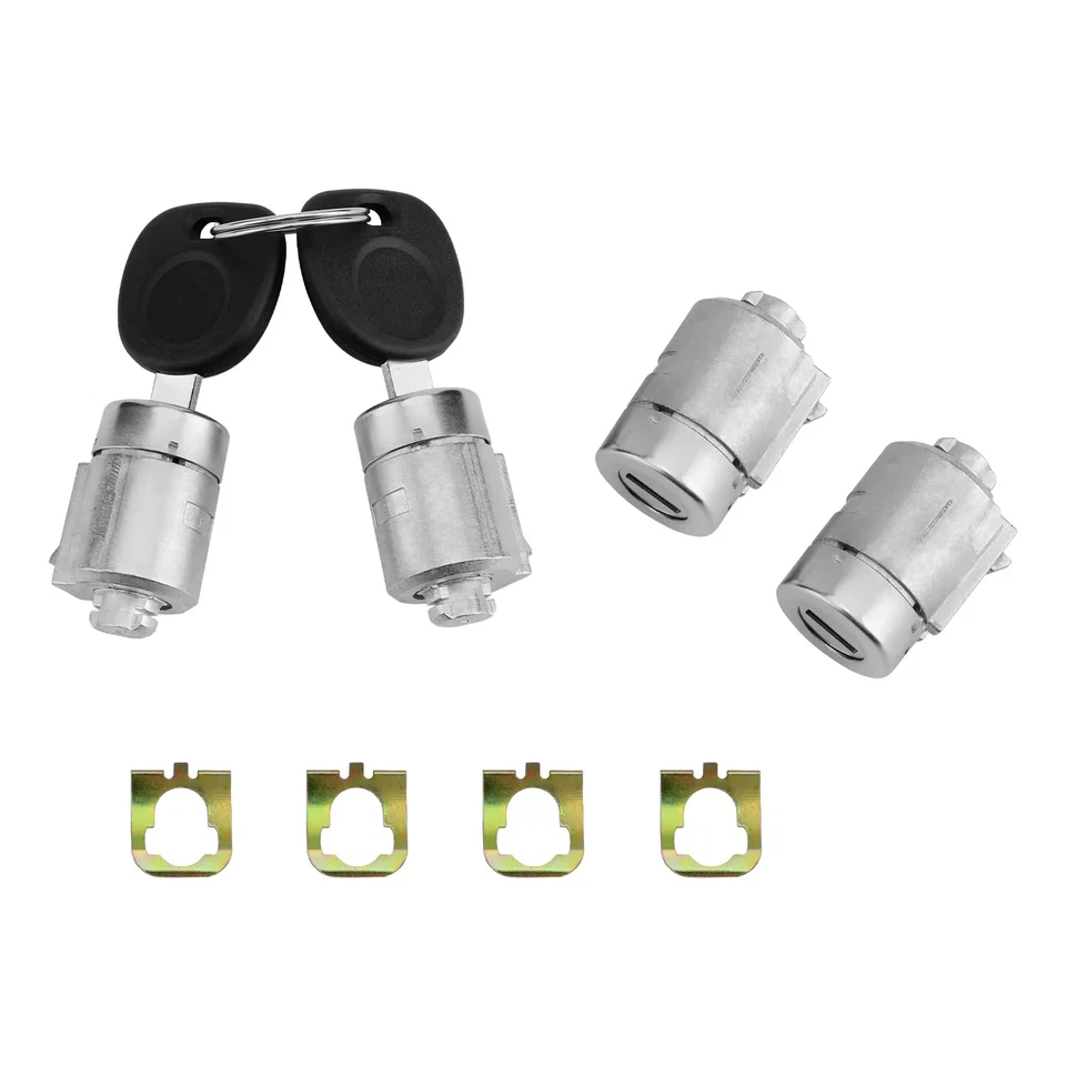 Door Lock Cylinders w/ Keys For 2001-10 GMC Chevy Savana Express 1500 2500 3500 - Imagem 1 de 4