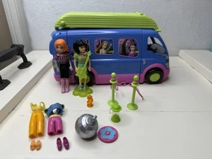 Autobús de fiesta Polly Pocket 2004 furgoneta luces sonidos raros - Imagen 1 de 8