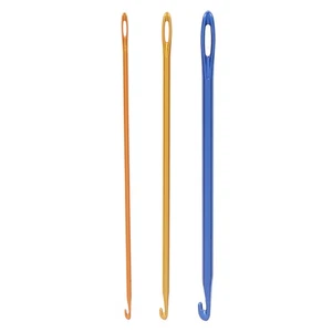 2.75/4.0/6.0mm Afghan Tunisian Aluminum Crochet Hook DIY Knitting Sewing NeeBZ0 - Picture 1 of 16