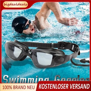 Schwimmbrille Anti-Fog Für Erwachsene Verstellbare Taucherbrille Herren Damen DE - Picture 1 of 11