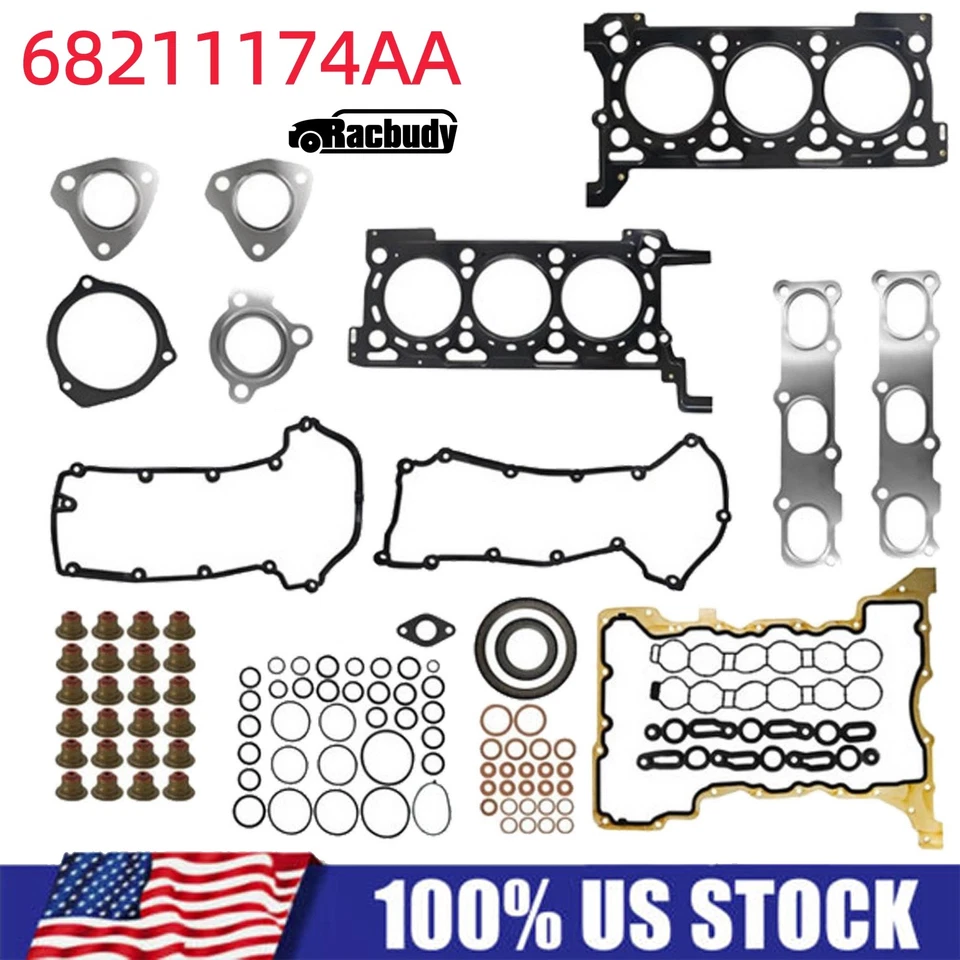 Engine Gasket Set for 2019 RAM 1500 Classic 2014-2018 1500 Jeep Grand Cherokee Foto 1 de 4