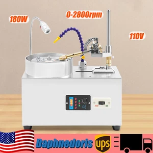 Jewelry Gem Faceting Machine 180W Jade Grinding Polishing 3000RPM Rock Polisher - Bild 1 von 17