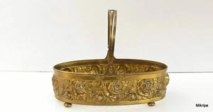 große Jugendstil Jardiniere mit Rosen Dekor 32 cm lang - Bild 1 von 12